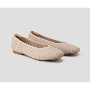 Vivaia Margot 2.0 'NWOT' Square-Toe V-Cut Ballet Flats Size 41 EU - 9.5 US